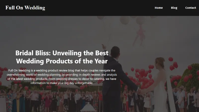 Fullonwedding - Bangalore-based online wedding planning platform