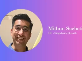 Mithun Sacheti Becomes General Partner and Co-sponsor of Singularity Growth