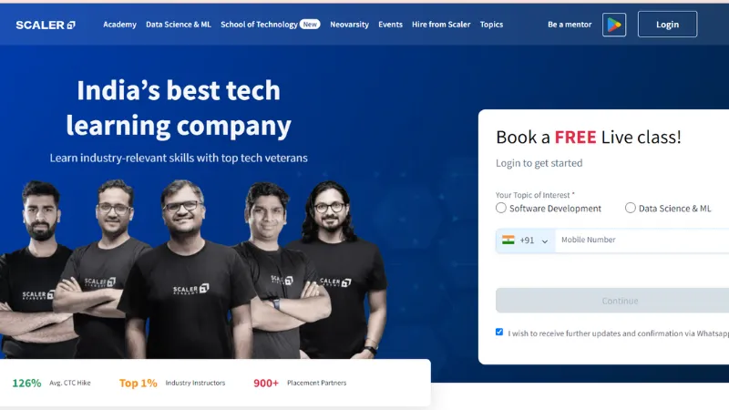 Top 10 Best Upskilling Startups in India | Scaler