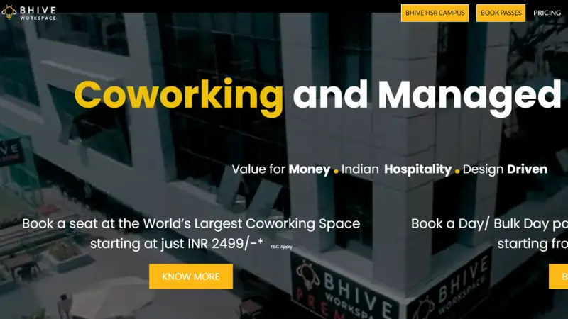 Top 10 Coworking Spaces in India | BHIVE Workspace