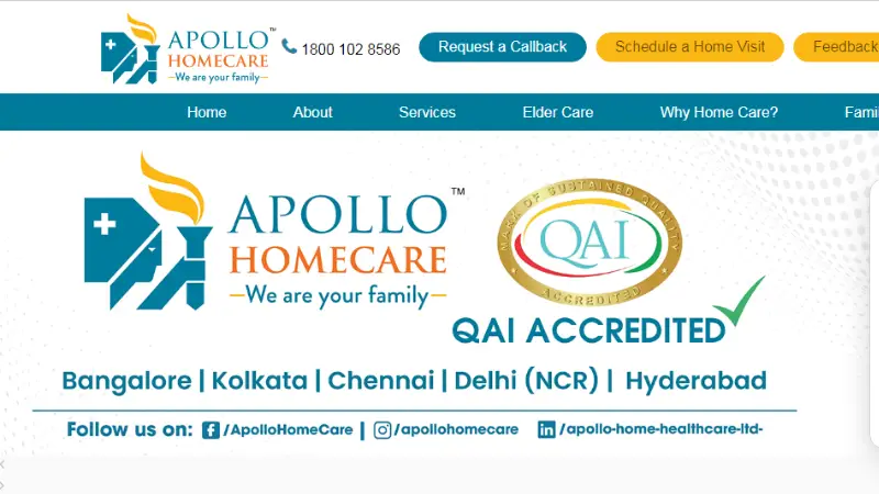 Top 10 Indian Home Healthcare Startups | Apollo Homecare