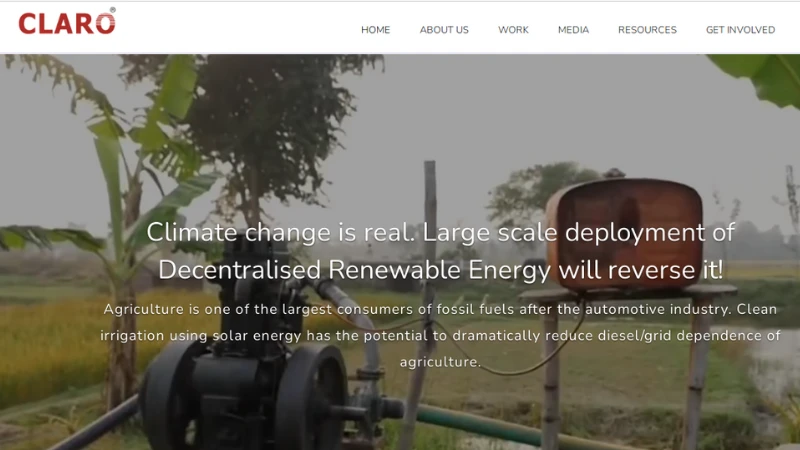 Claro Energy - Delhi Based Climate Tech Startup - Innovative Solar Irrigation Systems
