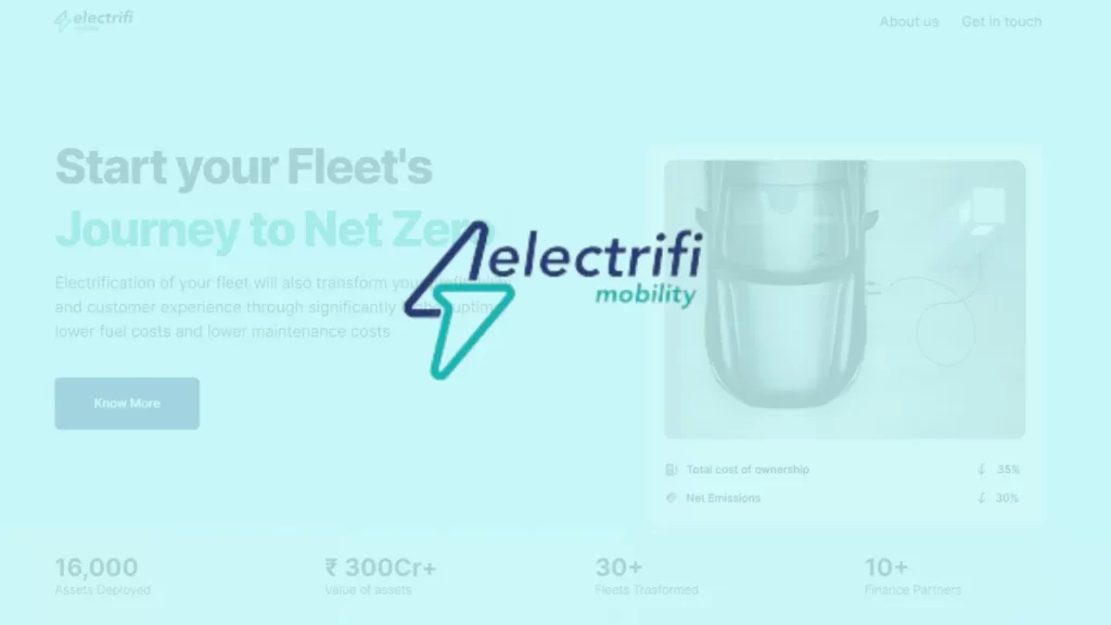 Electrifi Mobility, a business providing EV asset management and leasing, has raised INR 25 Cr in a seed investment round that includes a combination of debt and equity.