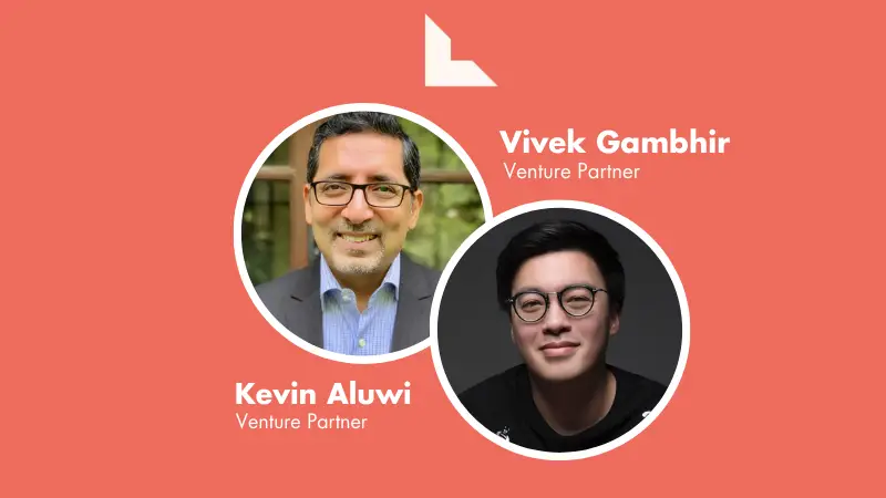 Kevin Aluwi and Vivek Gambhir have been named venture partners by the venture capital firm Lightspeed Venture Partners.