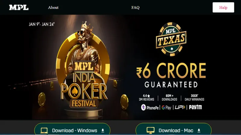 MPL - Bengaluru-based MPL is an E-sports and mobile gaming platform founded in 2018