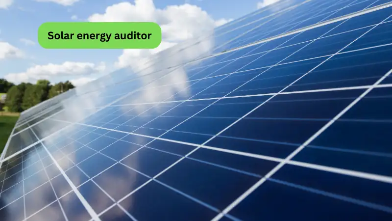 Solar Energy Auditor - Highly knowledge-based businesses
