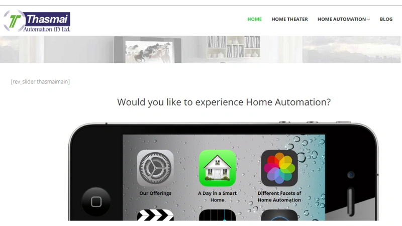 Thasmai Automation - Bengaluru-based platform providing home automation and home theatre solutions