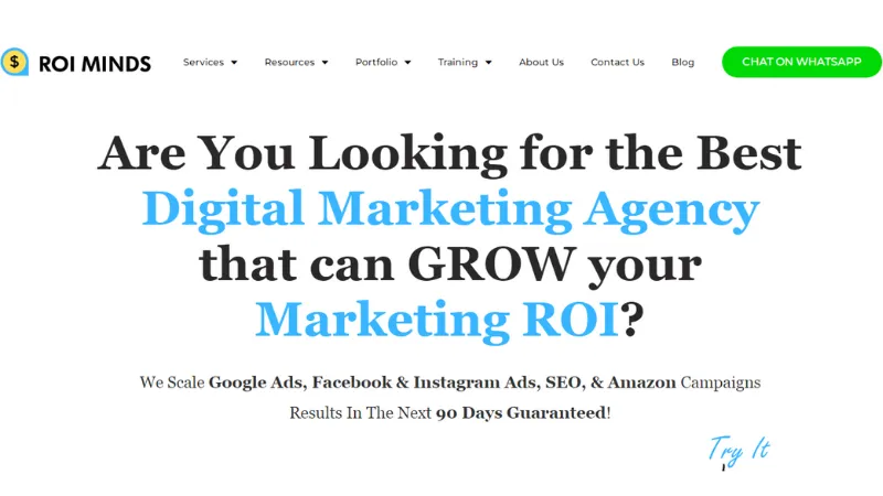 ROI Minds - A digital marketing agency- SEO , SMO, PPC, SMM