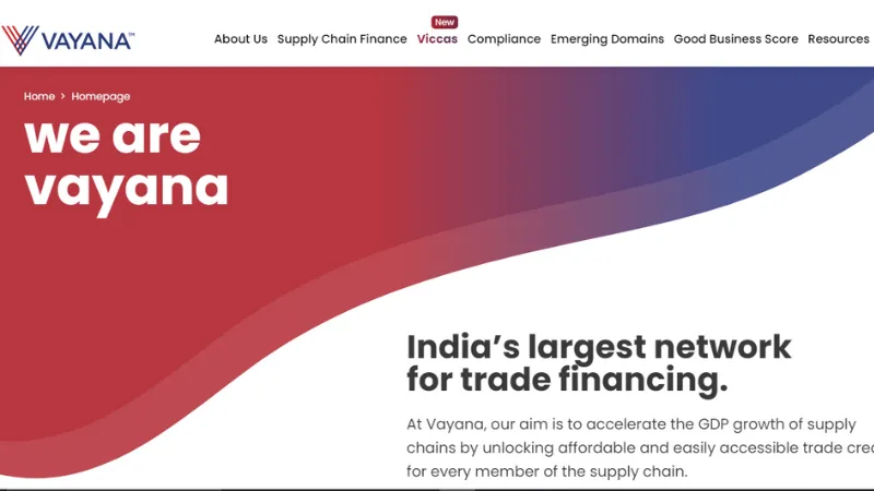 Vayana - Supply Chain Financing Startups in India