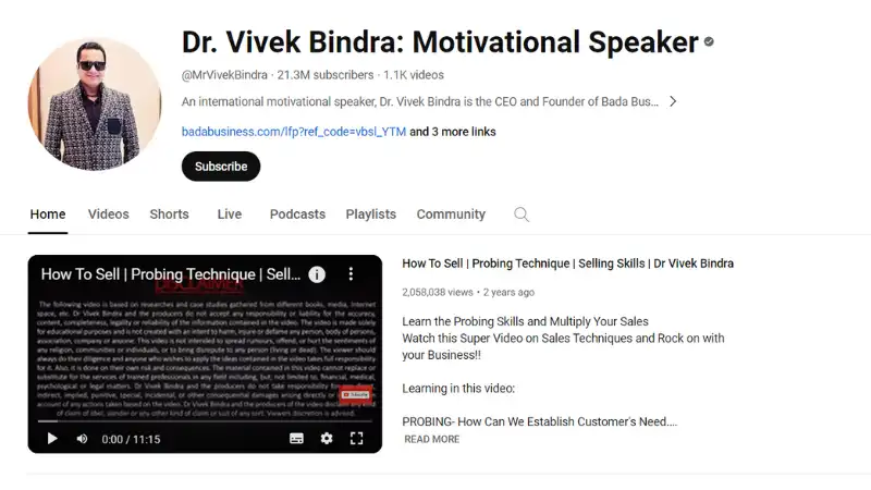 Top 10 YouTube Channels For Indian Entrepreneurs | Dr. Vivek Bindra