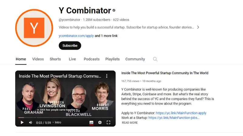 Top 10 YouTube Channels For Indian Entrepreneurs | Y Combinator