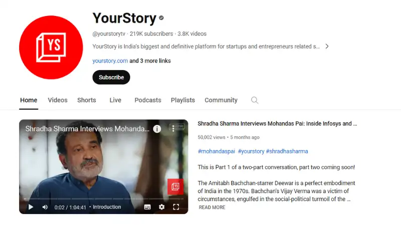 Top 10 YouTube Channels For Indian Entrepreneurs | YourStory