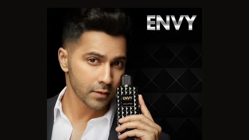 Bollywood actor Varun Dhawan has joined Envy, a high-end fragrance company, as a brand ambassador. His audacious and vibrant demeanor and spirit of adventure align with the brand's 'Let Them Envy' philosophy.