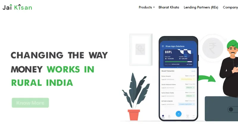 Jai Kisan - Mumbai based fintech platform offering integrated input and produce supply chain solutions for farmers