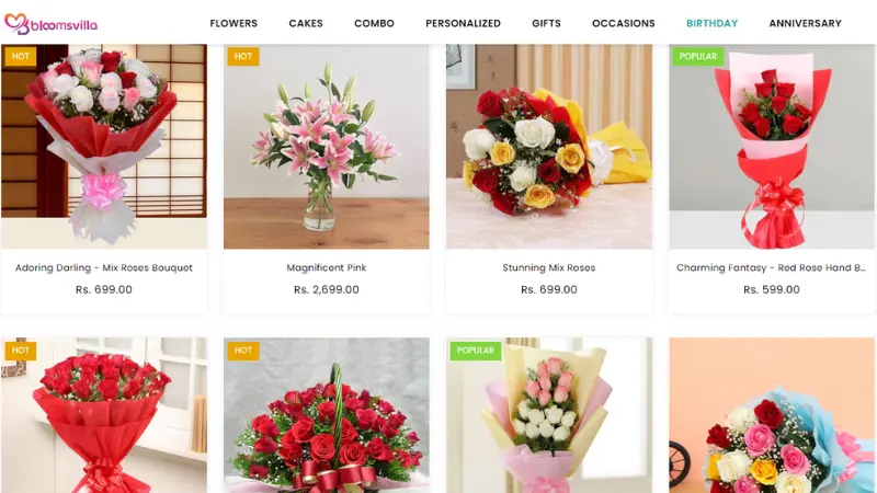 BloomsVilla - Bengaluru based flower startup