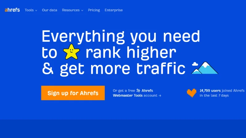 Ahrefs - A SEO and content competitor analysis tools