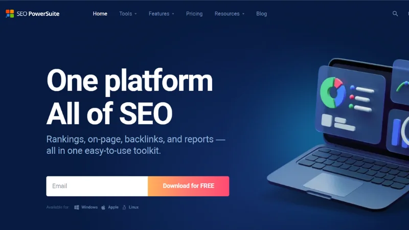 SEO PowerSuite - Ranking, On page, Backlinks and Reports at one place