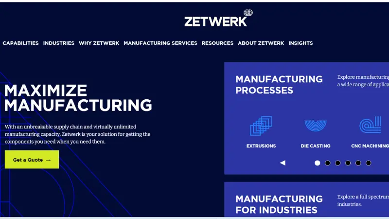 Zetwerk - a vibration monitoring solution for the manufacturing industry.