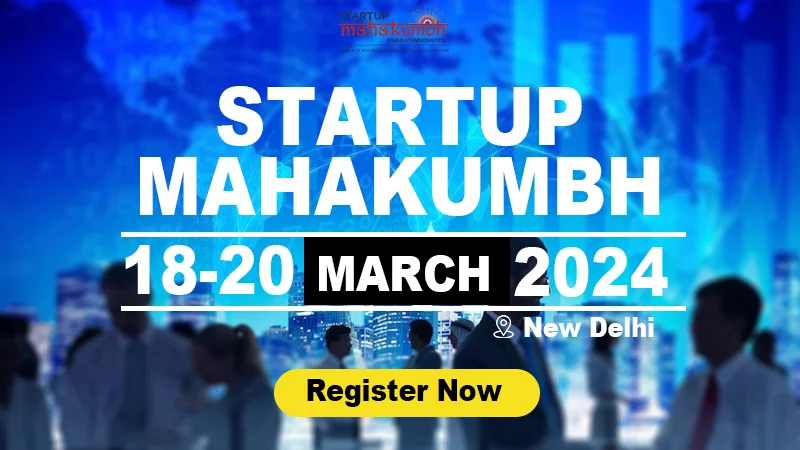 The biggest celebration of Indian entrepreneurs, known as "Startup Mahakumbh," will take place for the first time ever in India on March 18–20, 2024, at the esteemed Bharat Mandapam in New Delhi.