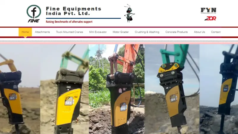 Construction Machinery Companies in India - Fine Equipments India Pvt Ltd