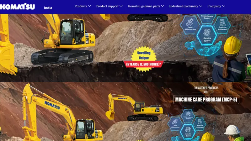 Construction Machinery Companies in India - Komatsu India Private Limited