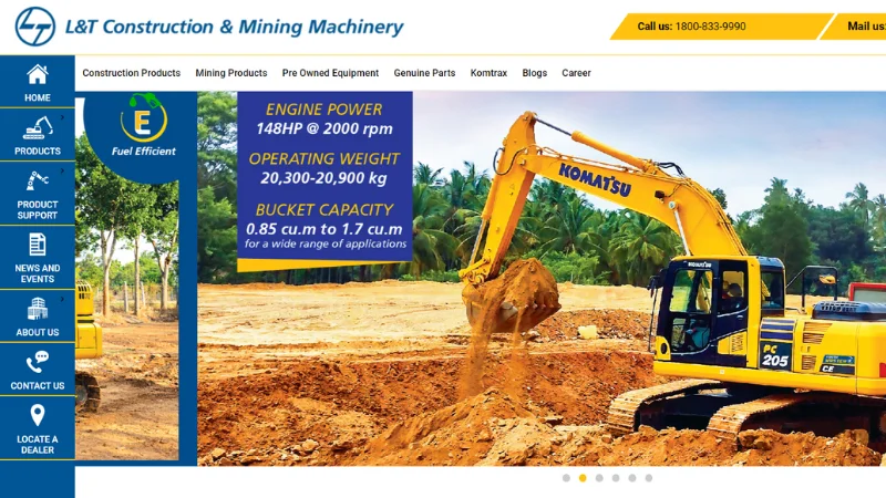 Construction Machinery Companies in India - L&T Construction Equipment