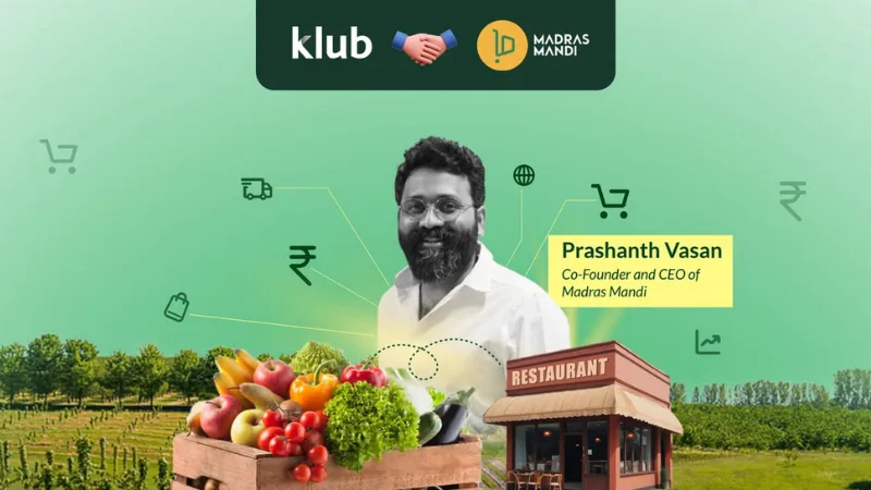 Madras Mandi, a renowned name in the world of fresh produce recently announced a successful fundraising of INR 3 crores through Klub, Asia’s leading Revenue Based Financing Platform.