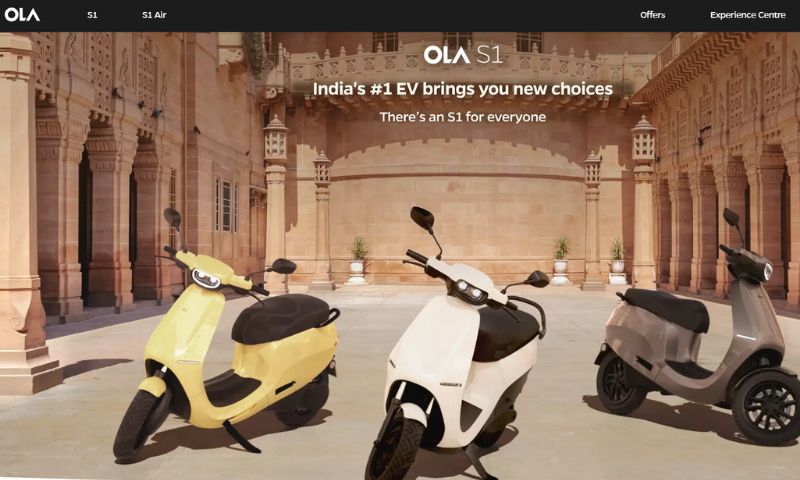 OLA Electric EV two-wheelers Startups in India